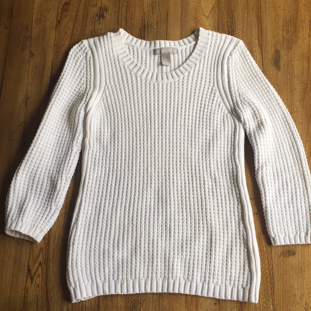 Cream sweater size XS